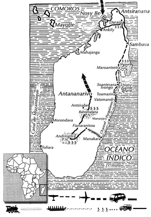 Mapa de Expedición Tres Islas