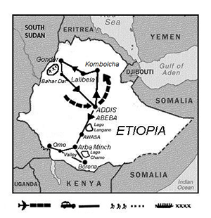 mapa de Etiópica aventura 