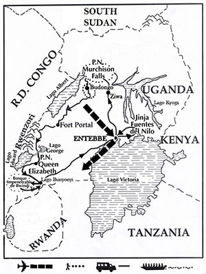 mapa de Gorila Trek Aventura