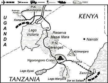 Haz clic para ver mapa de Ruta Lago Victoria