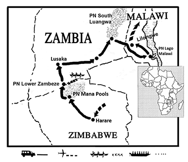 Haz clic para ver mapa de Tras los pasos de Livingstone