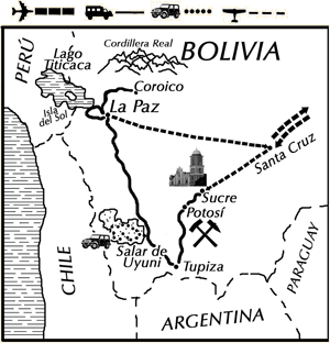 mapa de Bolivia