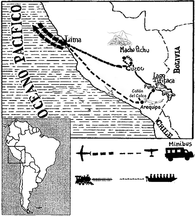 mapa de Perú a medida