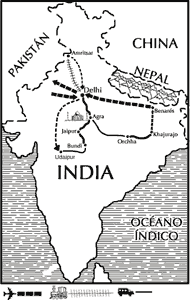 mapa de La Otra India. Grupo
