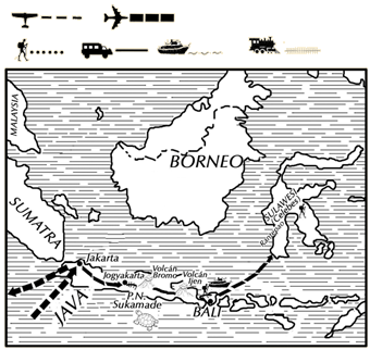 mapa de Indonesia a medida 1