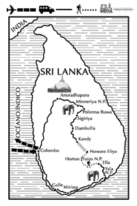 mapa de Sri Lanka Grupo