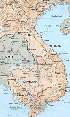 mapa de Vietnam y Camboya Grupos