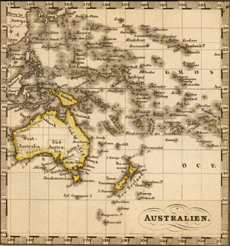 Mapa de Oceanía